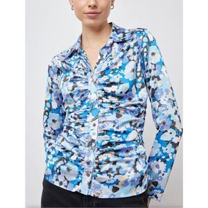 Rails Lisa Top in Blue Zinnia Button Up NWT Size XS
